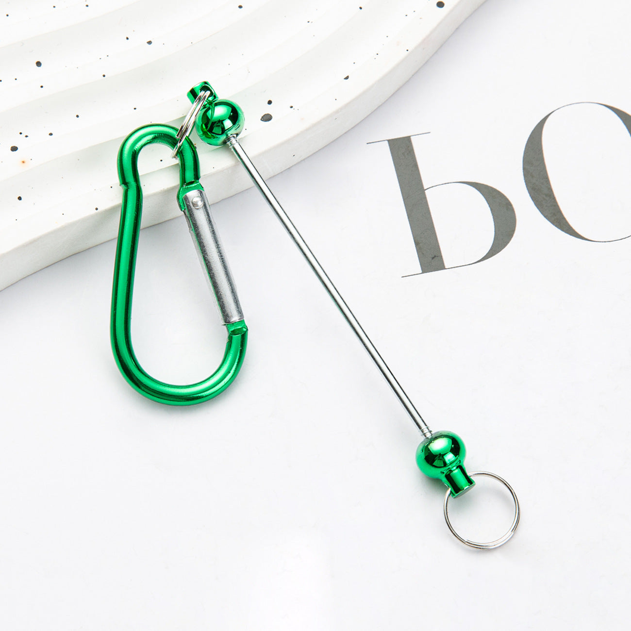 DIY beaded mountaineering buckle D type lock metal hook key small buckle