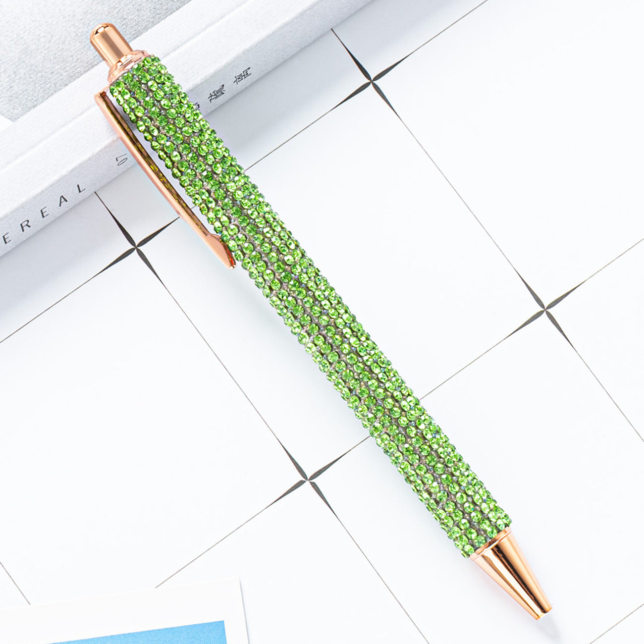 Press the rhinestone foreskin and press the pen (3pcs)