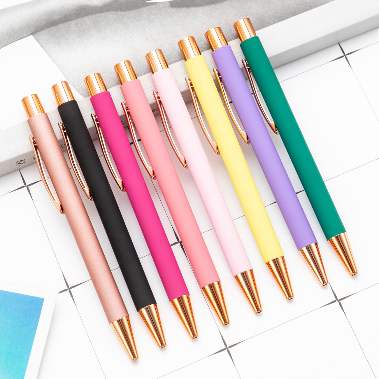 Push Ballpoint Pen Gift Pen (5pcs)