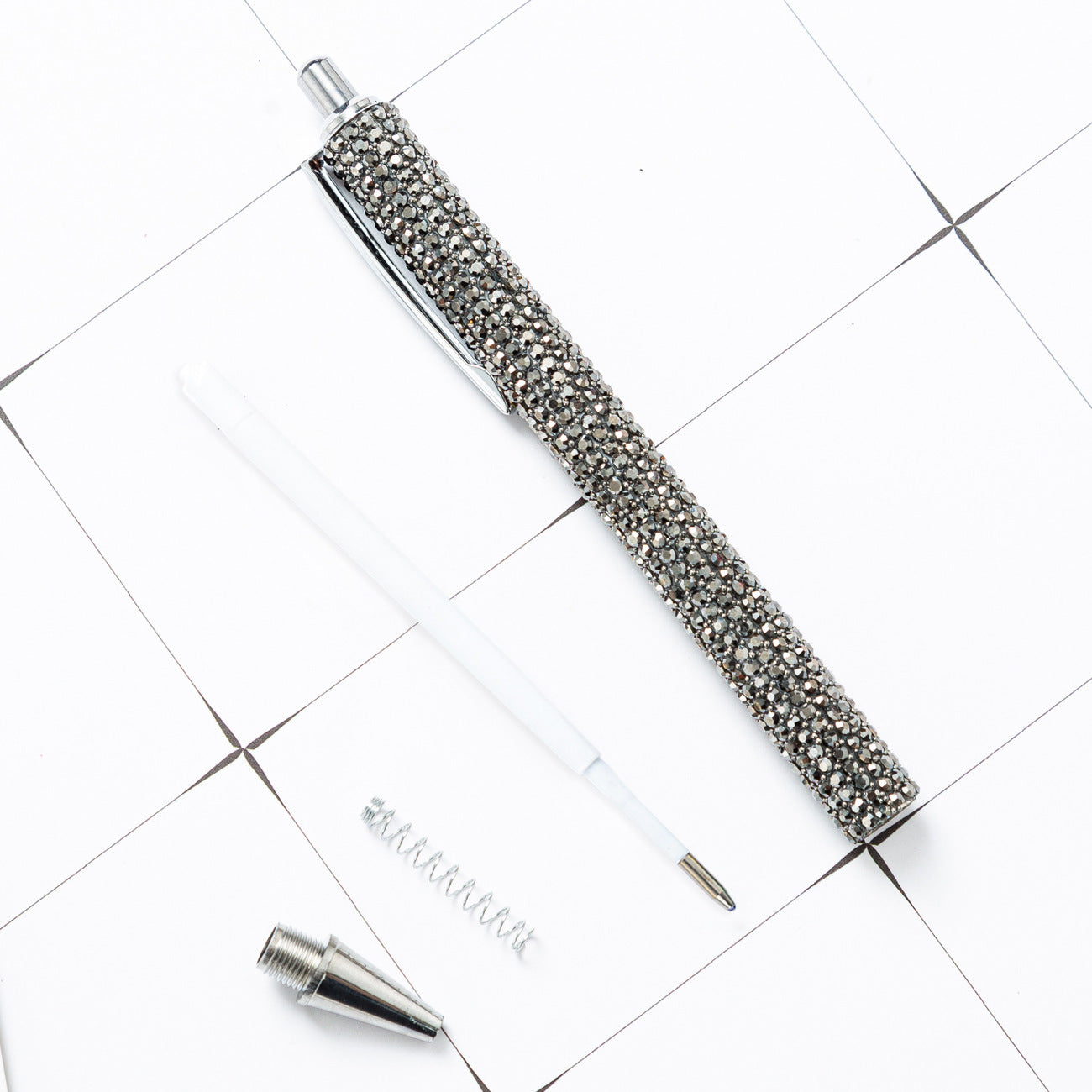 Press the rhinestone foreskin and press the pen (3pcs)