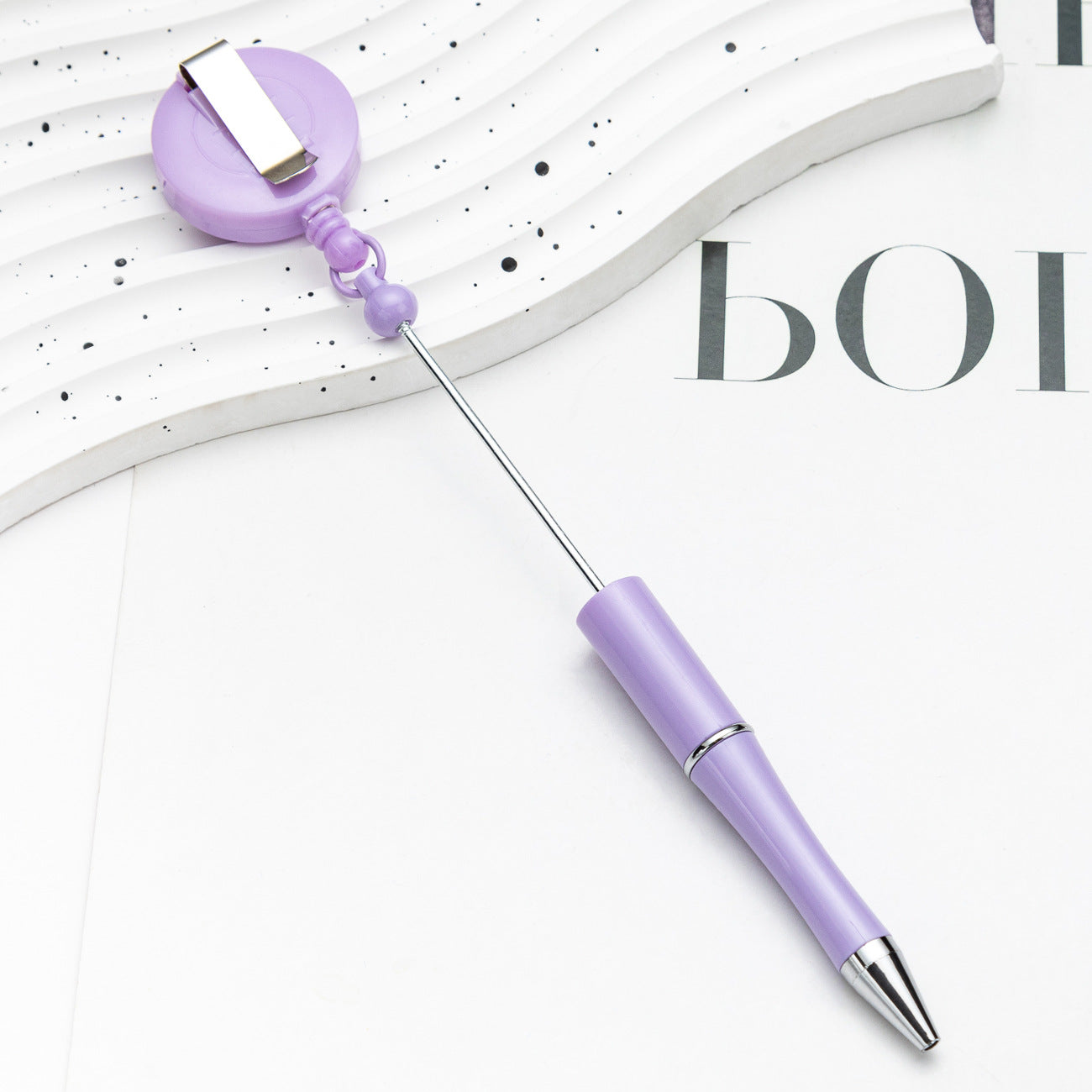 Easy-pull button bead pen