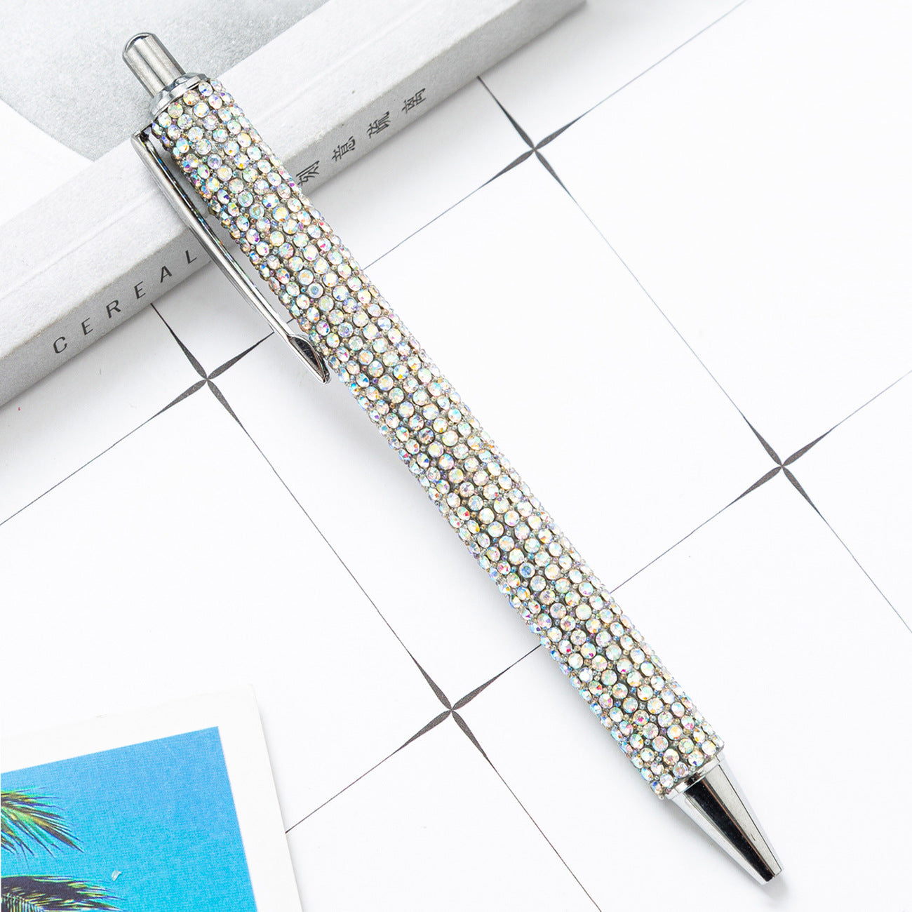 Press the rhinestone foreskin and press the pen (3pcs)