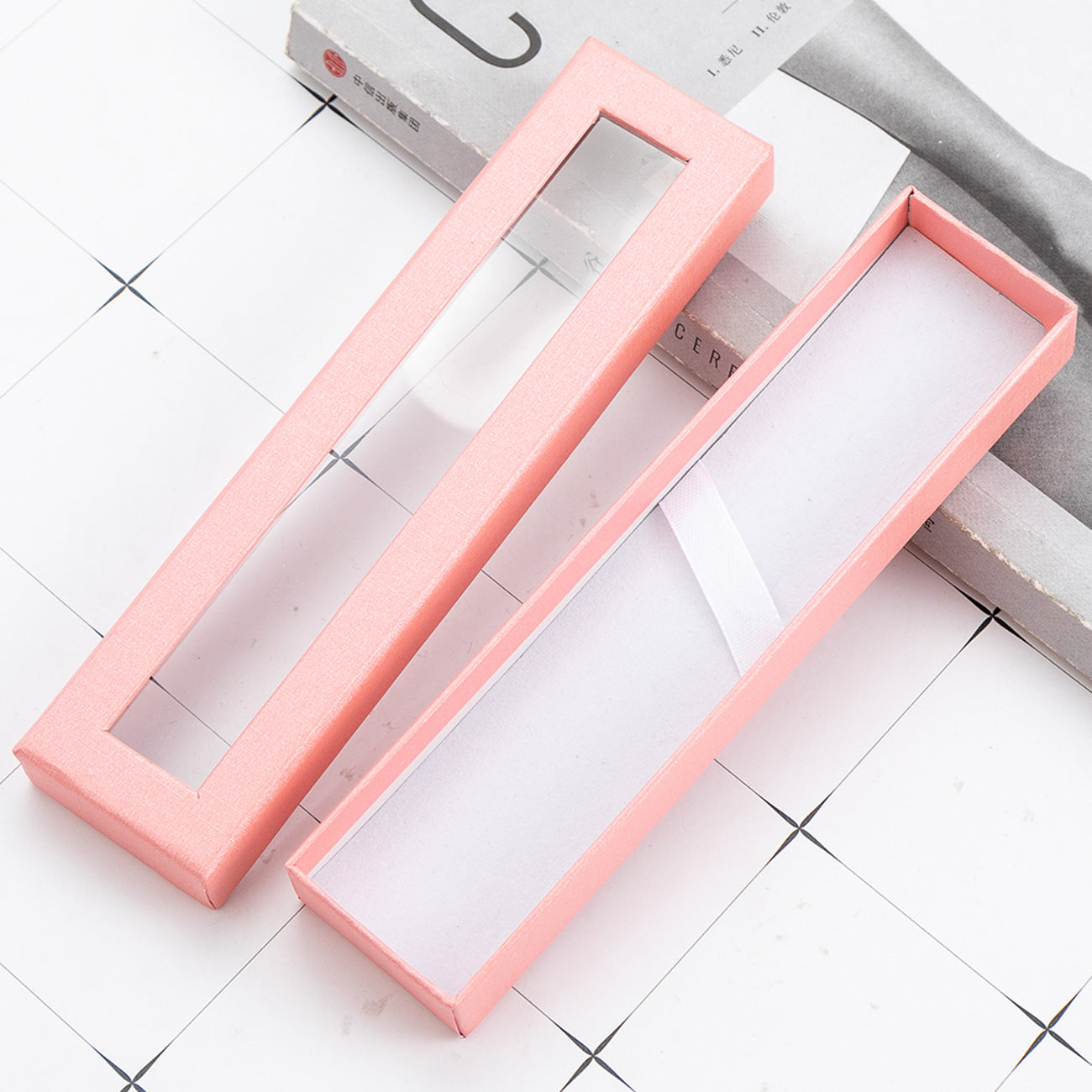 Pencil case creative transparent window paper packaging (5pcs)