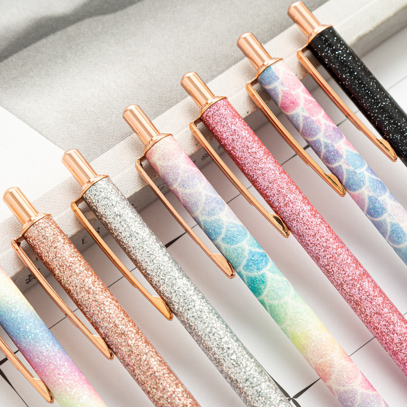 Push pen spot wholesale ballpoint pen 5pcs