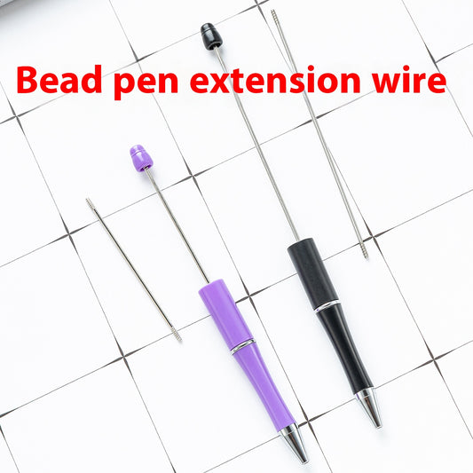 Extended stainless steel rod for bead pen