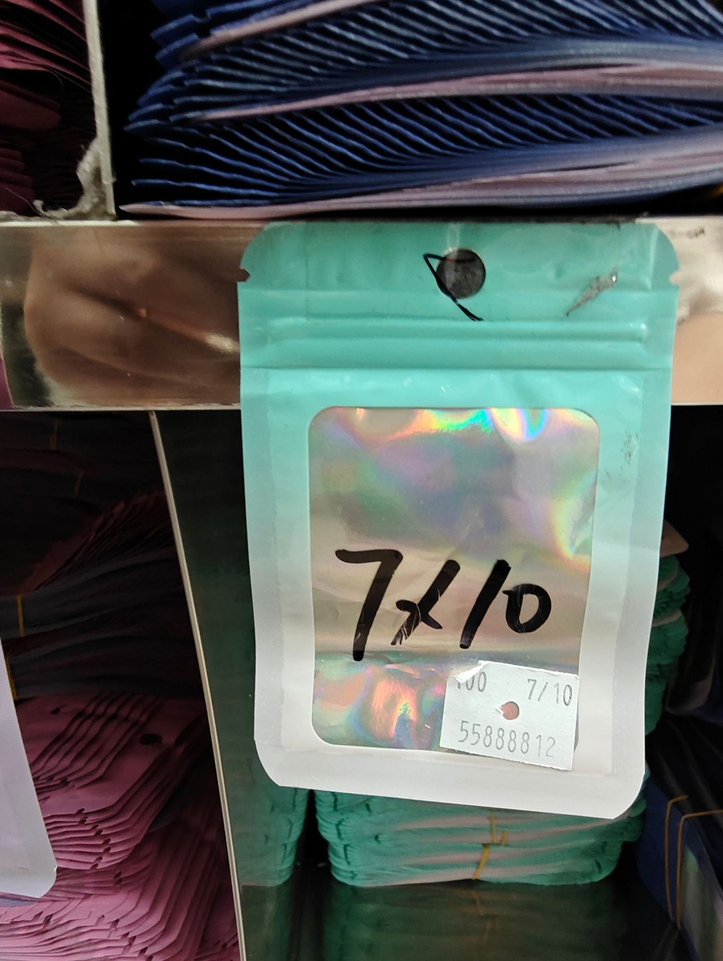 Laser ziplock bag