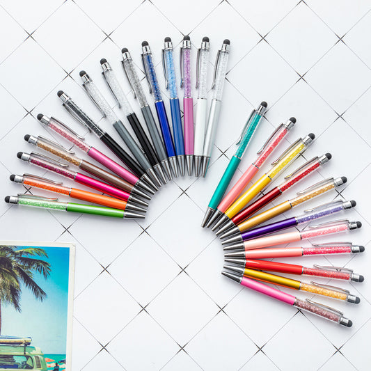 Crystal ballpoint pen diamond capacitive pen