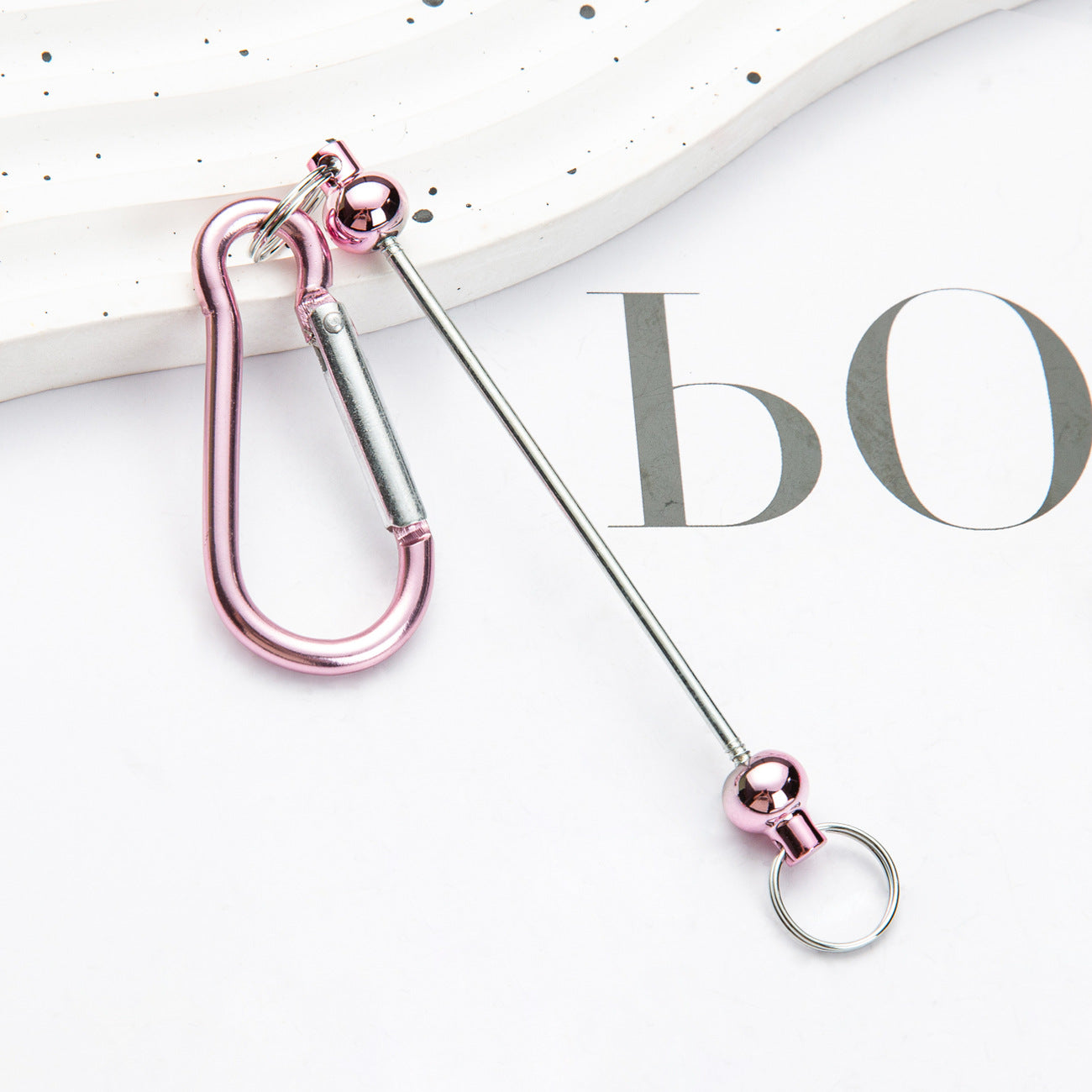 DIY beaded mountaineering buckle D type lock metal hook key small buckle