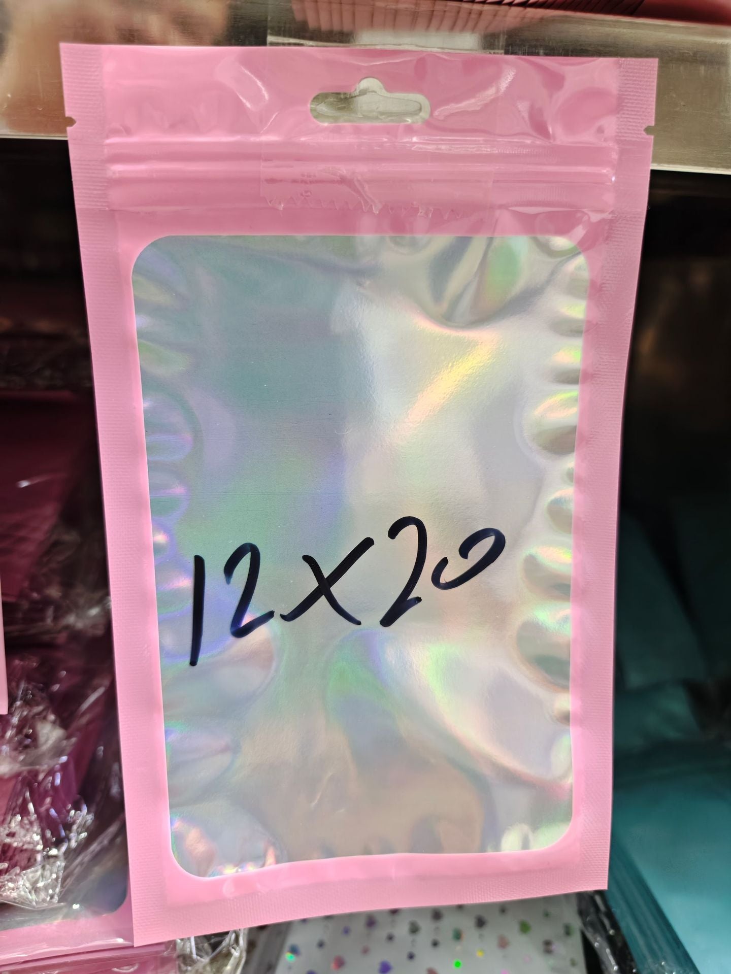 Laser ziplock bag
