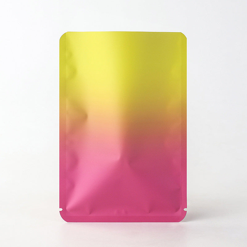 Double-sided color gradual change blind bag empty bag self-sealing live broadcast flat mouth sealing blind bag