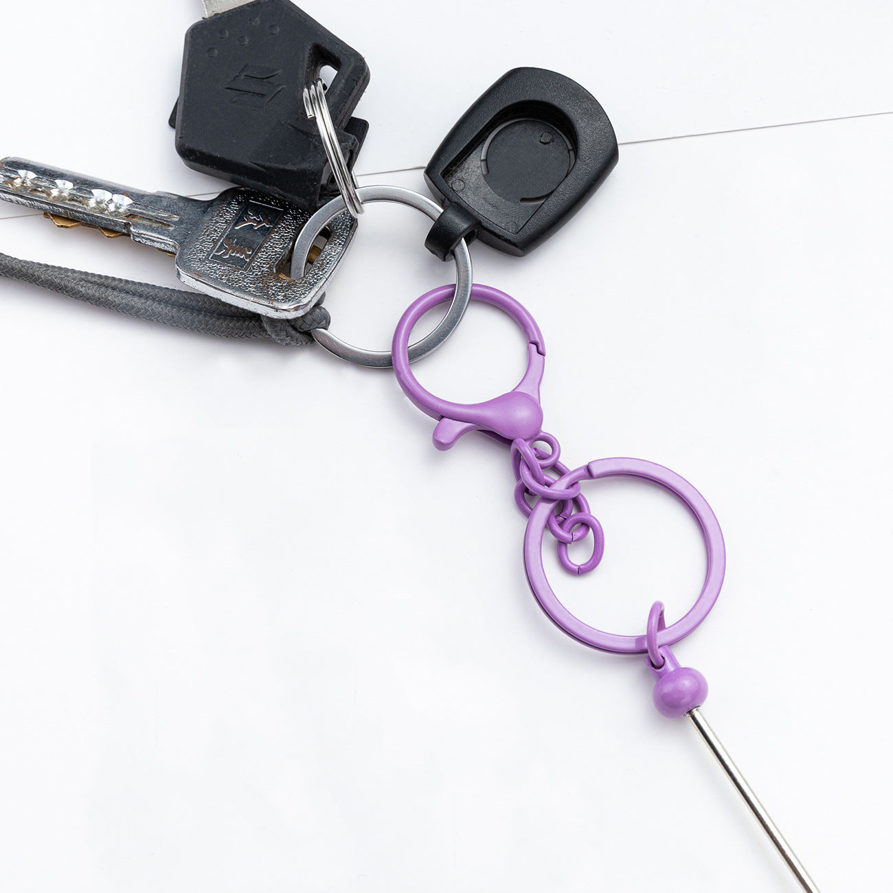 Gradual change Colored metal keychain