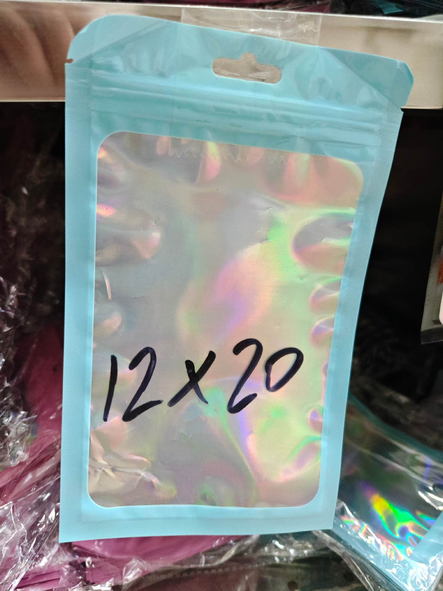 Laser ziplock bag