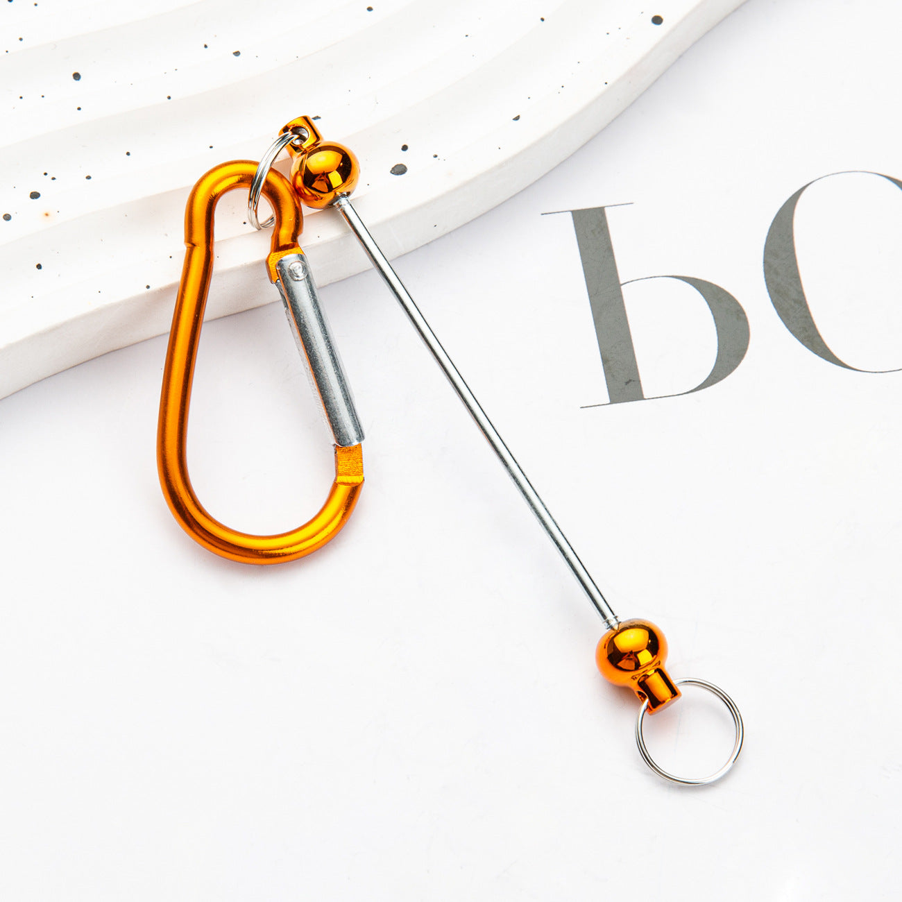 DIY beaded mountaineering buckle D type lock metal hook key small buckle