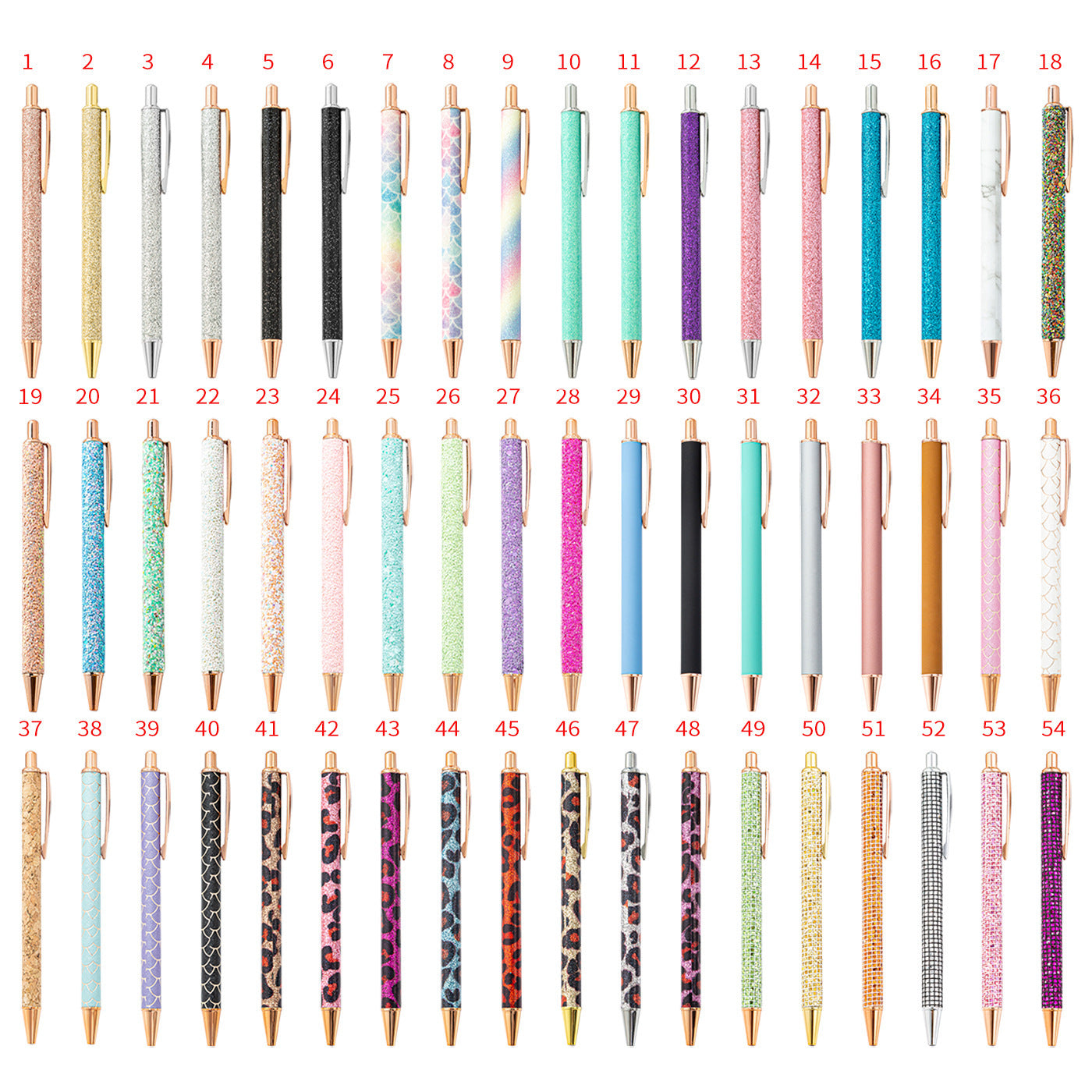 Push pen spot wholesale ballpoint pen 5pcs