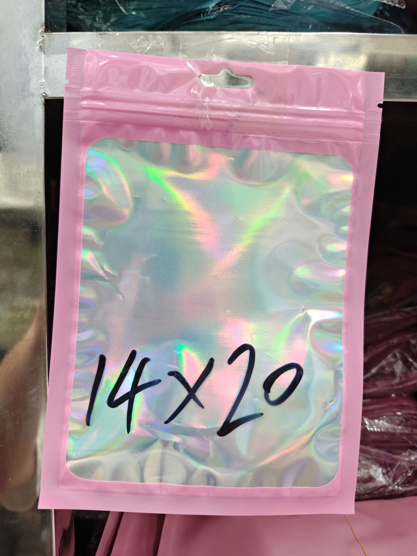 Laser ziplock bag