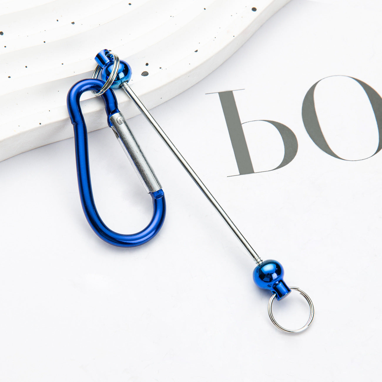 DIY beaded mountaineering buckle D type lock metal hook key small buckle