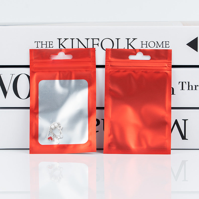 Frosted aluminum foil ziplock bag