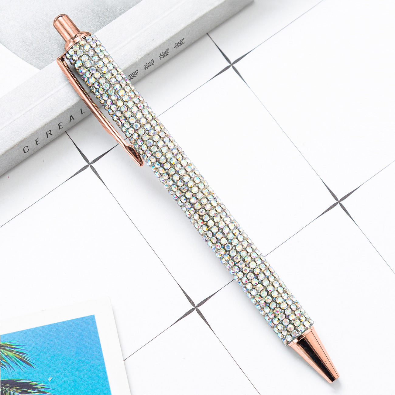 Press the rhinestone foreskin and press the pen (3pcs)