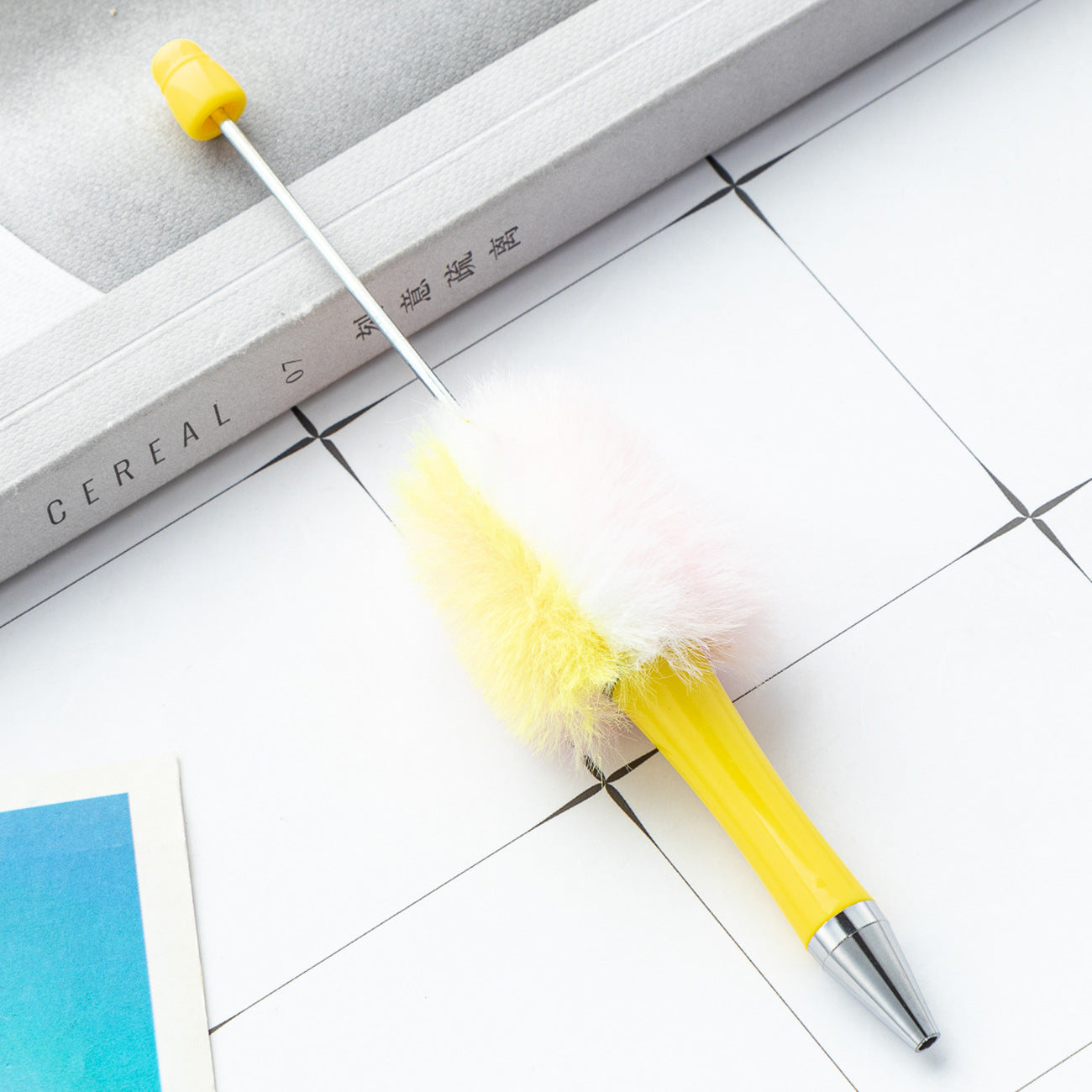 New creative DIY hairball beaded ballpoint pen (10pcs)