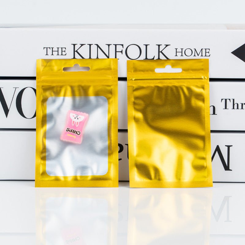 Frosted aluminum foil ziplock bag