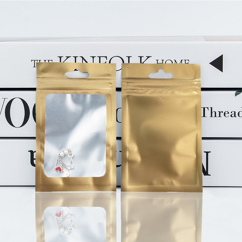 Frosted aluminum foil ziplock bag